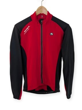 Giordana Men's Red & Black Classic Cycling Jacket Medium